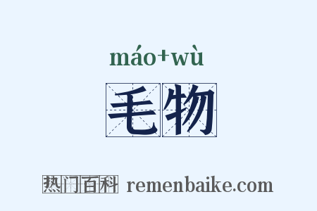 毛物是什么意思的图片